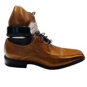 Stacy Adams COGNAC Peyton Genuine Leather Dress Shoe Size 8M